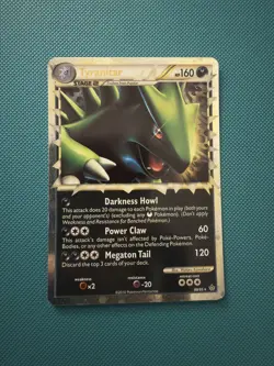 Pokemon Tyranitar PRIME 88/95 Unleashed Holo Rare Stage 2 Card 2010 MP/HP - Image 1