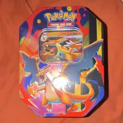 Pokemon Charizard Tin for Trading Card Game, Multicolor, Standard Card Size - Image 1