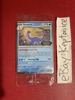 Pokemon TCG Aurorus Cosmos Holo Promo Card Stamped SEALED Perfect Gengar Order - Image 1