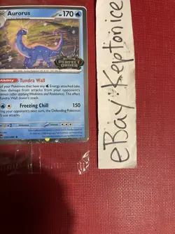 Pokemon TCG Aurorus Cosmos Holo Promo Card Stamped SEALED Perfect Gengar Order - Image 2