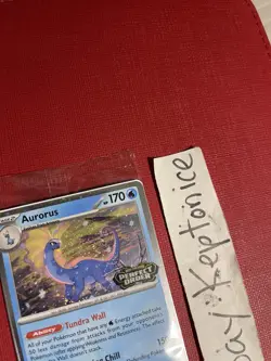 Pokemon TCG Aurorus Cosmos Holo Promo Card Stamped SEALED Perfect Gengar Order - Image 3