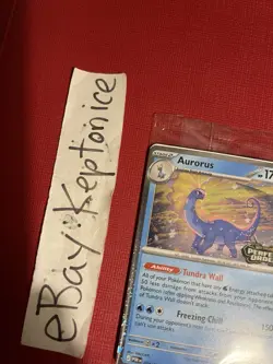 Pokemon TCG Aurorus Cosmos Holo Promo Card Stamped SEALED Perfect Gengar Order - Image 4