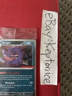 Pokemon TCG 2 Gengar Cosmo Holo GameStop Promo Card Stamped SEALED Perfect Order - Image 2
