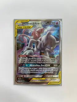 Great condition Mewtwo & Mew GX - SM191 - Sun & Moon Promo Ultra Rare Card NM - Image 1