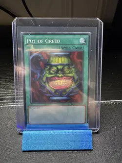 YGLD-ENB26 POT OF GREED COMMON 1ST EDITION YuGiOh CARD - Image 1