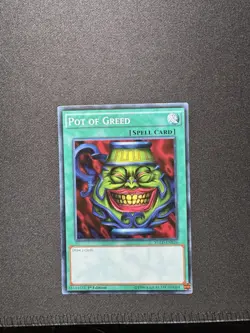 YGLD-ENB26 POT OF GREED COMMON 1ST EDITION YuGiOh CARD - Image 4