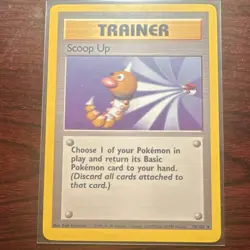 Pokemon TCG Scoop Up 78/102 Base Set Rare Trainer Weedle English Card - Image 1
