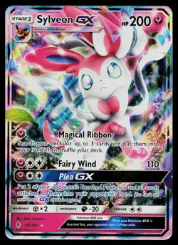 Pokemon Card - Sylveon GX Guardians Rising 92/145 Holo Ultra Rare 2017 - Image 1