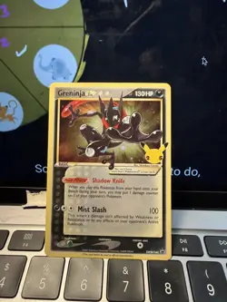 Pokemon TCG Greninja Gold Star SWSH144 Celebrations Black Star Promo - Image 1