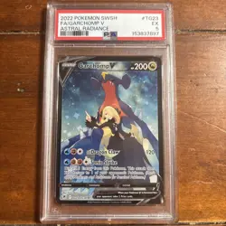 Pokemon Garchomp V TG23/TG30 Astral Radiance PSA 5 Full Art Holo - Image 1