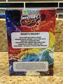 ICONIC MYSTERY POKEMON 5 PACKS BOX 1 IN 5 CONTAINS VINTAGE PACK $139 MSRP - Image 2