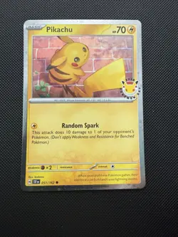 Pikachu 051/162 Pokemon Day 2026 Stamped Promo Pack Fresh NM Pokemon Card - Image 1