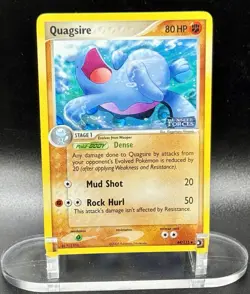 Quagsire 44/115 Stamped Pokemon EX Unseen Forces 2005 Vintage Reverse Holo LP/MP - Image 2