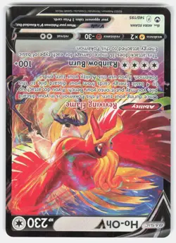 Ho-Oh V 140/195 Holo V Rare Silver Tempest Pokemon Near Mint - Image 1