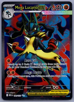 Mega Lucario ex Ultra Rare ME01: Mega Evolution 160/132 NM - Pokemon TCG - Image 1