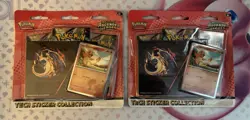 Pokemon Ascended Heroes Tech Sticker Collection Charizard 2 Pack Lot - Image 1