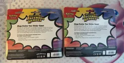 Pokemon Ascended Heroes Tech Sticker Collection Charizard 2 Pack Lot - Image 2