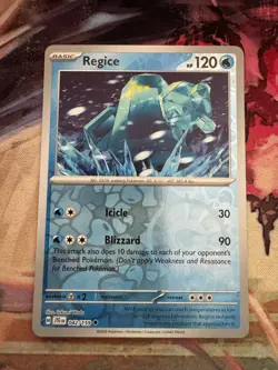 Regice 042/159 Uncommon Journey Together Pokemon Takumi Wada Reverse Holo NM - Image 1