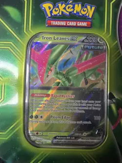 Pokemon TCG 2024 Iron Leaves EX New Tin SEALED Lot Of 2. - Image 2