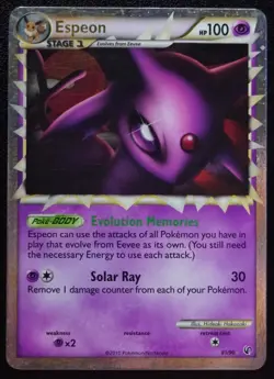 2010 POKEMON HG&SS UNDAUNTED ESPEON PRIME 81/90 ULTRA RARE HOLO FOIL - Image 1