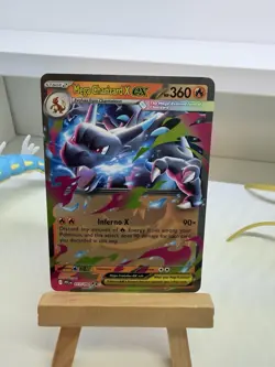 Pokemon TCG Near Mint Phantasmal Flames Mega Charizard X ex 013/094 Double Rare - Image 1