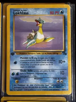 Lokhlass French Pokemon Card Fossil 25/62 1st Edition Lapras Rare - Image 1