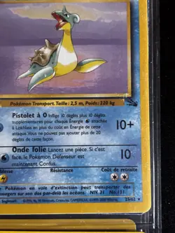 Lokhlass French Pokemon Card Fossil 25/62 1st Edition Lapras Rare - Image 2