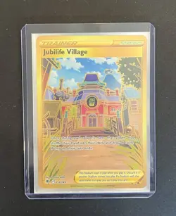 Pokemon Jubilife Village 212/189 Gold Secret Rare Astral Radiance NM - Image 4