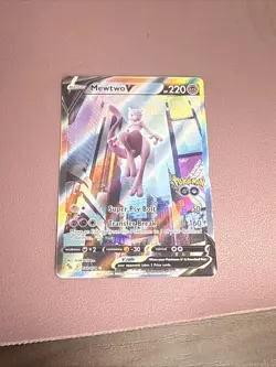 Mewtwo V (Alternate Full Art) 072/078 Pokemon GO Holo - Image 1