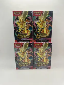 x4 Pokemon Mega Evolution-Ascended Heroes Booster Bundle Lot of 4 In Hand! - Image 1