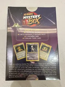 ICONIC MYSTERY POKEMON BOOSTER PACK BOX 1 IN 5 VINTAGE PACK PSA CGC BGS - Image 2