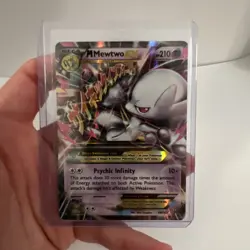 Pokemon Mega-Mewtwo-EX Holo TCG Card Breakthrough 64/162 Near Mint NM 2015 - Image 1