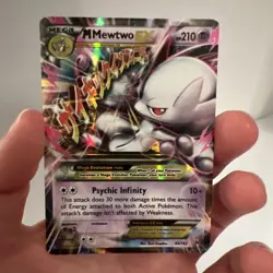 Pokemon Mega-Mewtwo-EX Holo TCG Card Breakthrough 64/162 Near Mint NM 2015 - Image 3