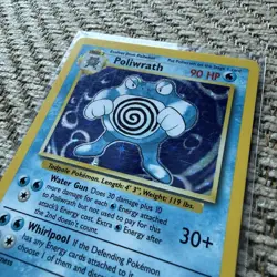 POKEMON 1999 POLIWRATH BASE SET UNLIMITED 13/102 NM HOLO / FOIL - Image 2