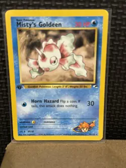 2000 Pokemon Gym Heroes - 1st Edition - Misty’s Goldeen 30/132 - Ungraded - Image 1