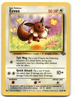 Pokemon Jungle Eevee #51/64 Common - Image 1