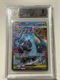 MEGA CHARIZARD X ex 023 - 2025 Pokemon Black Star Promos BGS 9 Mint - Image 1