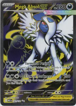Mega Absol ex 161/132 Ultra Rare Mega Evolution Pokemon Near Mint - Image 1
