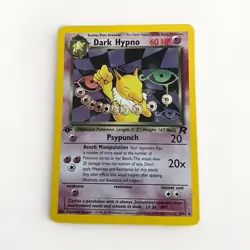 Pokemon TCG Dark Hypno Team Rocket 1st Edition Holo Rare 9/82 Stage 1 60 HP - Image 1