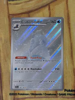 Crabominable 149/142 Stellar Crown Illustration Rare Pokemon TCG - Image 1
