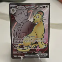Pokemon TCG Team Rocket's Persian EX Ultra Rare Holo 260 HP 219/182 Eng - Image 1