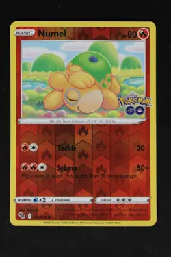 Pokemon Numel Reverse Holo C NM - Pokemon GO 013/078 - Image 1