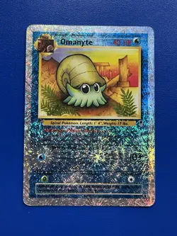 Pokemon Omanyte 57/110 Legendary Collection Uncommon Stage 1 40 HP Reverse Holo - Image 1