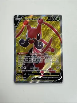 Kricketune V 142/163 Pokemon TCG Battle Styles Sword Shield Full Art Card NM - Image 1