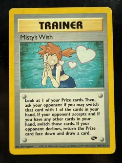Misty's Wish 108/132 Gym Challenge Non Holo Rare Pokemon 2000 (LP) - Image 1