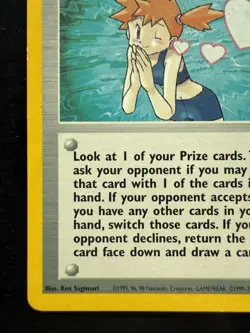 Misty's Wish 108/132 Gym Challenge Non Holo Rare Pokemon 2000 (LP) - Image 4