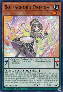 Solfachord Primoa DOOD-EN021 1st ED Yu-Gi-Oh! - Image 1