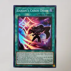 Barian's Chaos Draw - LED9-EN005 - NM - Super Rare - 1st ed - Yugioh - Image 1