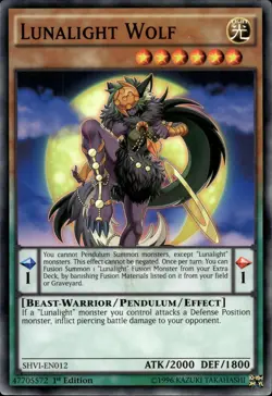 Lunalight Wolf - 1st Edition SHVI-EN012 - LP - YuGiOh - Image 1
