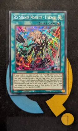 L26D-ENS22 Sky Striker Mobilize - Linkage! Secret Rare 1st Ed YuGiOh - Image 1